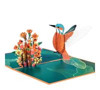 GREETING ART Carte d'anniversaire 3D colibri pop-up,Carte de vœux pour anniversaire, fête des mères, Saint-Valentin, anniversaire de mariage, cadeau de Noël pour vos parents, amis et amoureux