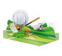 GREETING ART Carte pop-up d'anniversaire, cadeau de golf pour golfeurs et hommes