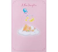 Greeting Card A New Daughter Birth of Baby Girl Love Just Doesn't Get Any Better Than This