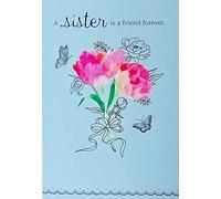 Greeting Card You're A Real Blessing In My Life and Every Year That Goes By I Love You Even More - Happy Birthday Sister