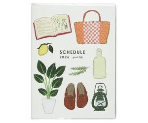 Greeting Life - Carnet Yusuke Yonezu 2026 A6 mensuel à couverture souple - Outil CD-1390-YZ (à partir de décembre 2025)