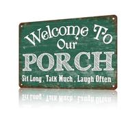 Greetings Entry Tin Metal Sign 12x8 Inch