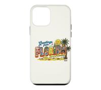 Greetings from Florida Funny Gator Retro Land of Sunshine Coque pour iPhone 12 Mini