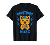 Greetings Huzz Chat Kawaii Casquette Hélice Sucette Kids T-Shirt