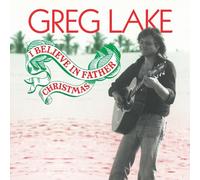GREF LAKE - I BELIEVE IN FATHER CHRISTMAS (10") TRANSPARENT RED VINYL LP NEUF
