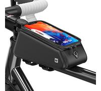 Grefay Sacoche Vélo Téléphone Etanche Pochette Guidon VTT Support Téléphone Cadre Vélo avec Ecran Tactile Transparent pour Smartphone sous 6,0 Pouces