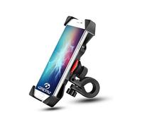 Grefay Support Téléphone Vélo Moto Porte Telephone Velo Universel Support Telephone Trotinette Electrique, Scooter, VTT avec 360° Rotation pour 3,5 à 6,5 Pouces GPS pour Smartphones Autres Appareils