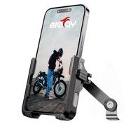 Grefay Support Téléphone Moto [Libération Rapide en 1S] Support Téléphone pour Rétroviseur Moto avec Rotation à 360° pour Smartphone de 4.5-7" Pouces