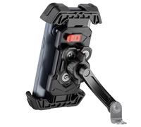 Grefay Support Téléphone Moto Support Telephone Scooter[2025 Double Amortissement des Vibrations] Support Téléphone pour Rétroviseur Moto avec Rotation à 360° pour Smartphone de 4,5-7,2 Pouces