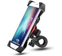 Grefay Support Téléphone Vélo Moto Porte Telephone Velo Universel Support Telephone Trotinette Electrique, Scooter, VTT avec 360° Rotation pour 3,5 à 6,5 Pouces GPS pour Smartphones Autres Appareils