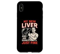 Greffe de Foie Nouveau Foie Faisant du Plaisir Bien rétablir Patient Coque pour iPhone XS Max