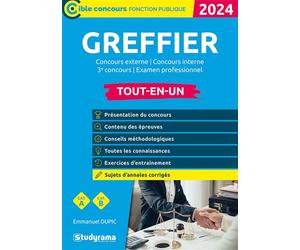 Greffier Concours externe - Concours interne - 3e concours - Examen professionnel - Emmanuel Dupic - Studyrama Eds - broché - Scolaire / Universitaire