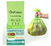 GreFusion Lot de 150 sacs poubelle compostables extra épais 20 % 10 l avec certificat EN13432