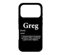 Greg Définition Nom personnalisé Greg Cadeau pour Gregory Coque pour iPhone 17 Pro