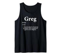 Greg Définition Nom personnalisé Greg Cadeau pour Gregory Débardeur