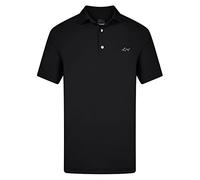 GREG NORMAN Freedom Micro Piqué Polo de golf pour homme, Noir , L