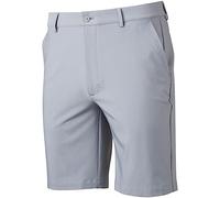 Greg Norman Men's Flat Front Stretch Tech 9In Golf Shorts Grey 38