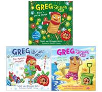Greg the Sausage Roll 3 Books Collection Set By Mark & Roxanne Hoyle (Santa's Little Helper, The Perfect Present & Wish You Were Here)