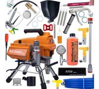 GREGAT DE PEINTURE HYDRODYNAMIQUE 2200W + ACCESSOIRES FILTRE BUSE RÉSERVOIR DE LIQUIDE