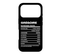 Grégoire Valeur Nutritive Nom Drôle Coque pour iPhone 17 Pro