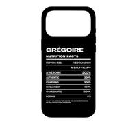 Grégoire Valeur Nutritive Nom Drôle Coque pour iPhone 17 Pro Max