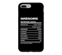 Grégoire Valeur Nutritive Nom Drôle Coque pour iPhone 7 Plus/8 Plus