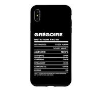 Grégoire Valeur Nutritive Nom Drôle Coque pour iPhone XS Max