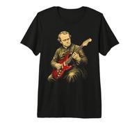 Gregor Mendel Guitare Rock Art Historique T-Shirt Haut de Gamme