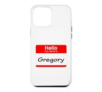 Gregory, Badge « Hello My Name is Name is » Coque pour iPhone 12 Pro Max