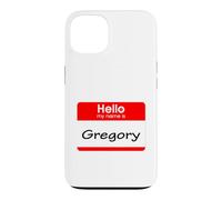 Gregory, Badge « Hello My Name is Name is » Coque pour iPhone 13