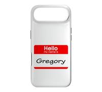 Gregory, Badge « Hello My Name is Name is » Coque pour iPhone Air