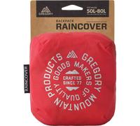GREGORY Raincover 50l-80l - Mixte - Rouge - taille Unique- modèle 2026