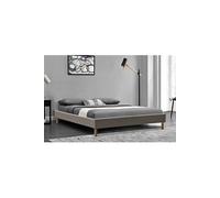 gregory - Solide et Confortable Sommier Tapissier gris + Pieds en 20 cm pour matelas en 120x190 - 2 x 13 Lattes - Montage Rapide et Facile -