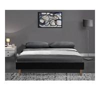 gregory - Solide et Confortable Sommier Tapissier marron + Pieds en 20 cm pour matelas en 120x190 - 2 x 13 Lattes - Montage Rapide et Facile - revetement PVC facile d'entretien marron G