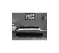 gregory - Solide et Confortable Sommier Tapissier marron + Pieds en 20 cm pour matelas en 160x200 - 2 x 13 Lattes - Montage Rapide et Facile -