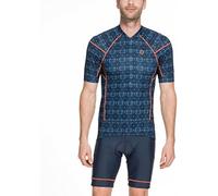 Gregster hommes vélo pantalon Set + Bilbo jersey, bleu foncé imprimé, L,