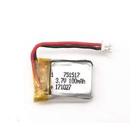 Grehod 3.7V 100mAh 30C pour Cheerson CX-10 CX10 CX12 JJ820 V646 V676 JJ810 RC 3.7V 100mAh Hélicoptère Li-po Batterie 751517 1pcs