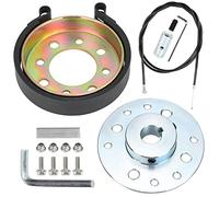 GREHUA Câble de frein arrière de 10,2 cm - Câble de frein - Adaptateur de moyeu de frein - Alésage de 1,9 cm - Clavette de 1,9 cm - Pour Go Kart Drift Trike Mini Bike Dune Buggy Quad ATV - Essieu arrière - Tige de montage en acier - Pièces de course