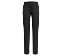 GREIFF Cuisine Basic 5319 Pantalon de travail à cinq poches pour femme - Coupe droite avec élastique à l'arrière - Gastronomie, service, cuisine et restaurant - Bouton vert certifié, Noir , 48