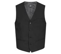GREIFF Gilet Homme Moderne | 4 Boutons | 4 Poches | Coupe Regular | Doublé | Couleur : Noir, Noir , 56