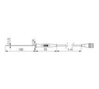 Greisinger GF 1T-E1.5 Sonde à piquer -70 à 250 °C sonde Pt1000 G