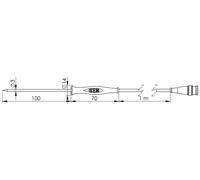 Greisinger GF 1T-T3 Sonde d'immersion -70 à 250 °C sonde Pt1000