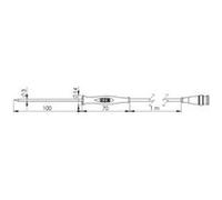 Greisinger GF1T-E3-AA-BNC Sonde à piquer -70 à +250 °C sonde Pt1000 G