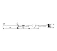 Greisinger GF1T-T3-B-BS Sonde dimmersion -70 à +250 °C sonde Pt1000 G