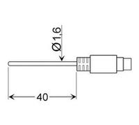 Greisinger GLF 401 MIN Sonde aérienne -25 à 70 °C sonde Pt100
