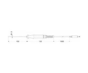 Greisinger GTF 175/1.6 Sonde dimmersion -70 à 200 °C sonde Pt1000 G