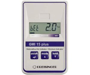 GREISINGER Humidimètre pour matériaux GMI15-plus Plage de Mesure de lhumidité de Construction 0.0 à 8.0% Plage de Mesure de lhumidité du Bois 0.0 à 100%