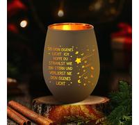 Greitsyy Cadeaux pour Femmes, Lanterne gravée pour Femmes, Cadeaux significatifs pour Meilleures amies, Cadeau pour Petite Amie, Lanterne en Verre inspirante pour Meilleures amies, sœurs,collègues