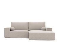 GREKPOL Canapé avec fonction couchage 294 x 185 cm - Canapé d'angle avec fonction couchage et tiroir de lit - Canapé-lit avec tiroir de lit - Canapé 3 places - Canapé droit