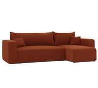 GREKPOL Canapé d'angle 3 places avec fonction couchage et tiroir de lit, 145 x 248 cm, canapé d'angle avec fonction couchage et tiroir de lit, canapé de salon